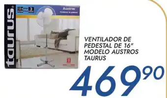 Alsuper Ventilador De Pedestal De 16" Modelo Austros Taurus oferta