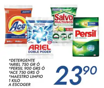 Alsuper Detergente Ariel,Persil,Ace, Maestro Limpio 1 Kilo oferta