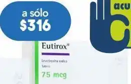 Farmacia San Pablo Eutirox tab 75mcg caj c/50 oferta