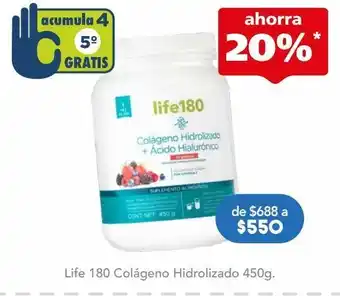 Farmacia San Pablo Life 180 colageno hidrolizado c/450gr oferta