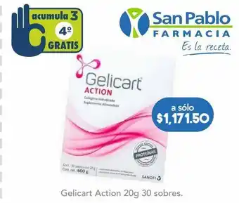 Farmacia San Pablo Gelicart action pol 20g sob c/30 oferta