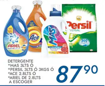 Alsuper Detergente Mas, Persil, Ace, Ariel oferta
