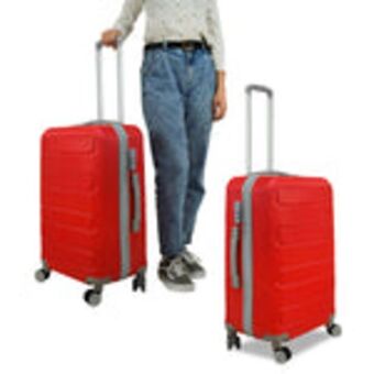 Waldos Combo maletas de viaje rouge grande, 2 piezas. oferta