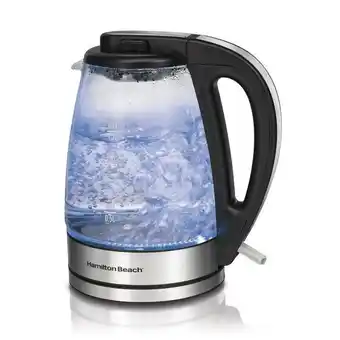 Tetera de vidirio electrica 1.7 lts 40865 hamilton beach