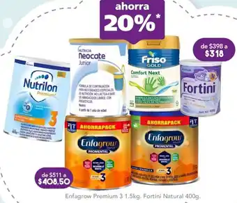 Farmacia San Pablo Enfagrow Premium 3 1,5kg/ Fortini Natural 400g oferta