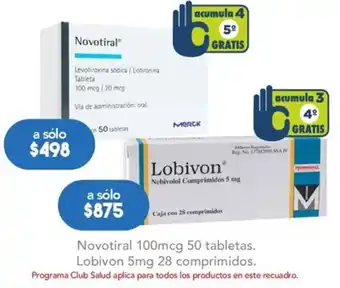 Novotiral 100mcg 50 Tabletas