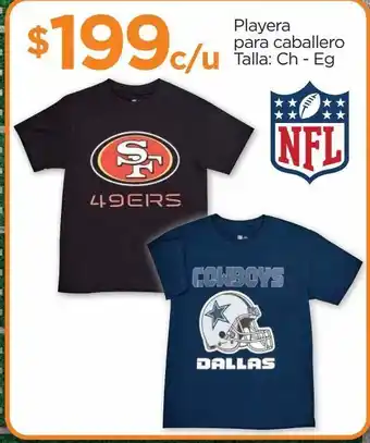 Playera nfl para caballero talla: ch - eg