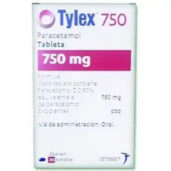 Farmacias San Isidro y San Borja Tylex 750mg tab c/20 oferta