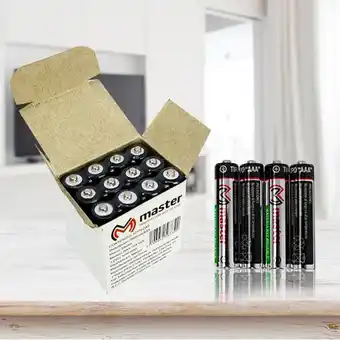 Paquete de 12 pilas recargables aaa de alta duración / master / aaa-12x1000