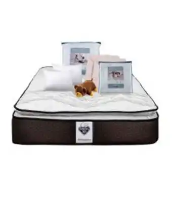 Combo colchón spring air super value + 2 almohadas de regalo + 1 protecor + juego de sabanas ensueño + 2 toallas + oso