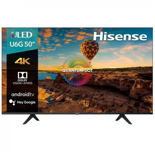 Sears Pantalla hisense 50" uled u6 tv 50u6g 2021 oferta