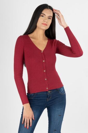 Santory Suéter cerrado con botones oferta
