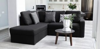Muebles Dico Sala modular izquierda danka negro oferta
