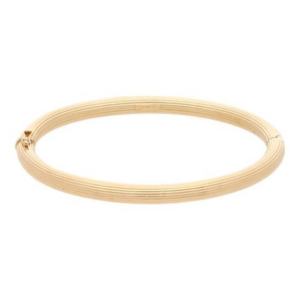 Nacional Monte de Piedad Pulsera hueca articulada en oro amarillo 18 kilates. oferta