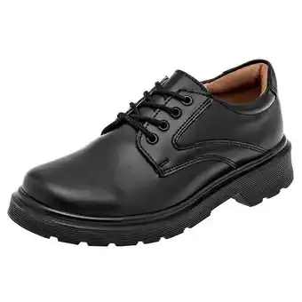 Durandin zapato escolar color negro para niño, código 111302