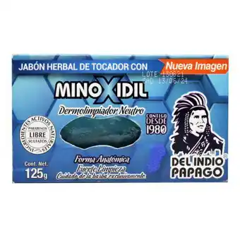 Jabon con minoxidil 125 g