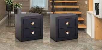 Muebles Dico Juego burós braham negro oferta