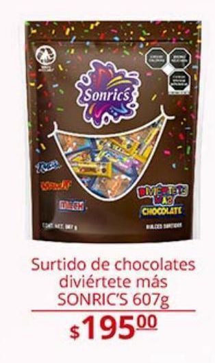 La Comer Surtido de chocolates diviértete más sonric´s 607g oferta