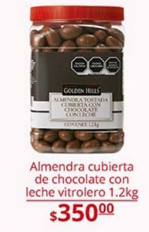 La Comer Almendra cubierta de chocolate con leche vitrolero 1,2kg oferta