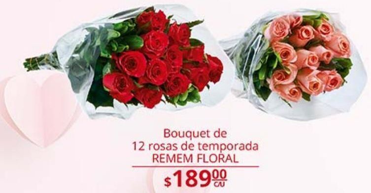 La Comer Bouquet de 12 rosas de temporada remem floral oferta