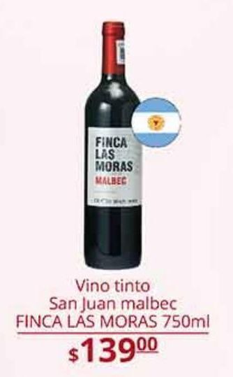 La Comer Vino tinto finca de las moras 750ml oferta