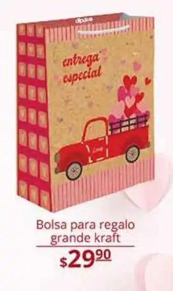 La Comer Bolsas para regalo grande kraft oferta