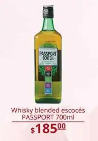 Whisky passport scotch 700ml