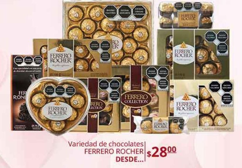 La Comer Variedad de chocolate ferrero rocher oferta