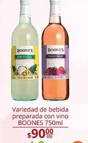 La Comer Variedad de bebida preparada convno boones 750ml oferta