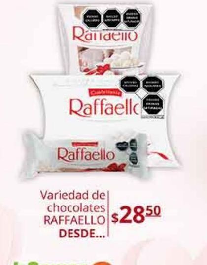La Comer Variedad de chocolate raffaello oferta