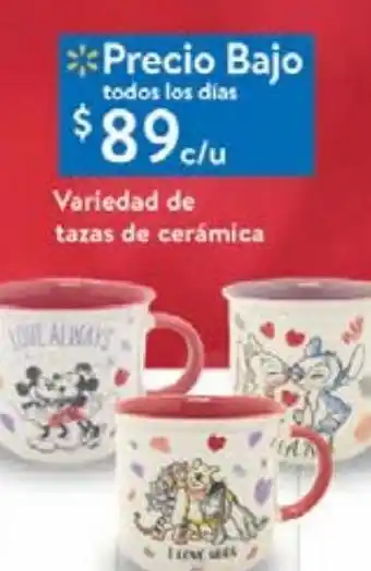 Walmart Variedad de tazas de cerámica oferta