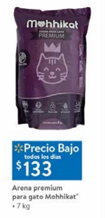 Walmart Arena premium para gato mohhikat 7kg oferta