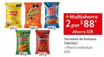 Variedad de botanas sabritas x 2