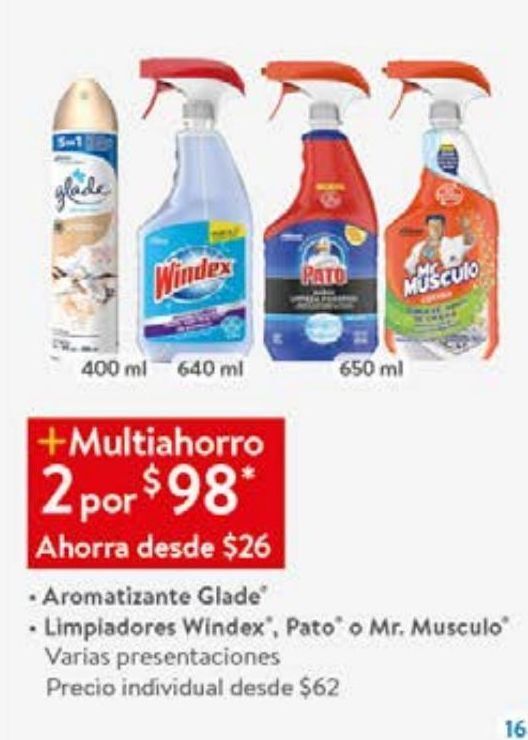 Walmart Aromatizante glade 400ml x 2 oferta