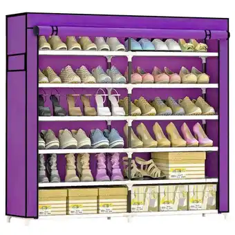 Sears Zapatera closet organizador zapatos 36 pares compartimientos ropa morada oferta
