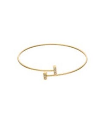 Joyerías Bizzarro Pulsera de oro amarillo 14k con zirconias oferta
