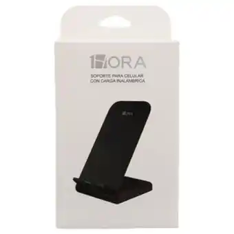 Cargador inalámbrico 1hora con soporte negro