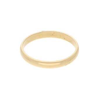 Nacional Monte de Piedad Argolla lisa en oro amarillo 14 kilates. oferta