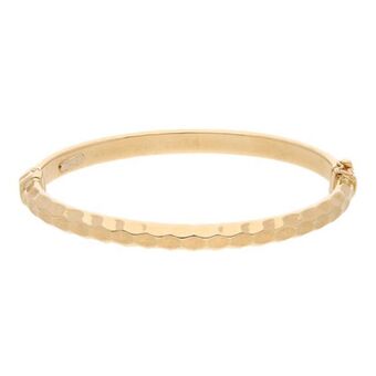 Nacional Monte de Piedad Pulsera de arillo ovalada articulada en oro amarillo 14 kilates. oferta