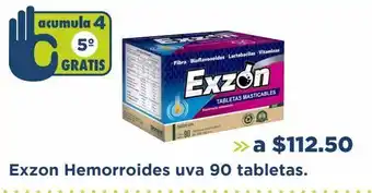 Farmacia San Pablo Exzon hemorroides uva 90 tabletas. oferta