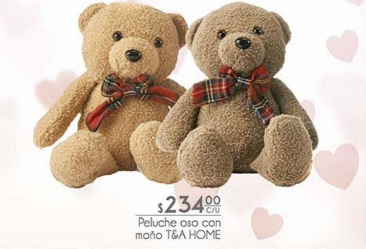 Fresko Peluche oso con moño t&a home oferta