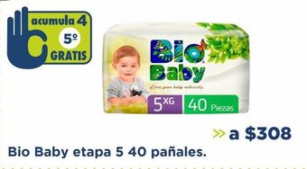 Farmacia San Pablo Bio baby etapa 5 40 pañales. oferta