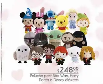 Fresko Peluche pelit star wars, harry potter o disney clásicos oferta