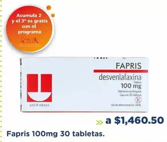 Fapris 100mg 30 tabletas
