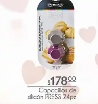 Capacillos de silicón press 24pz