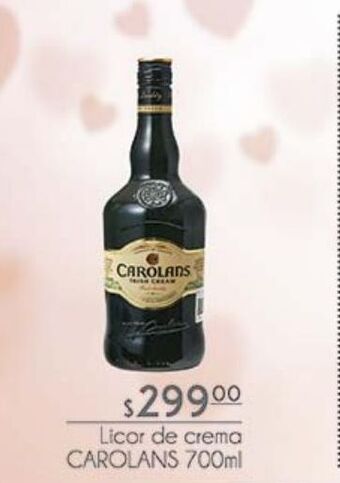 Licor de crema carolans 700ml