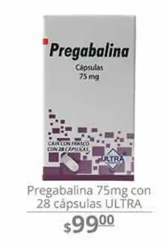 La Comer Pregabalina 75 mg c/28 cáps. oferta