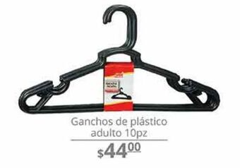 Ganchos de plástico adulto 10 pz