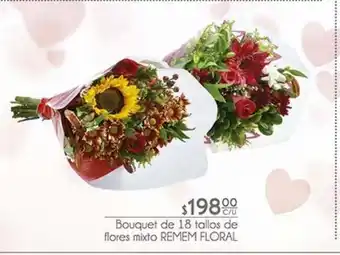 Fresko Bouquet de 18 tallos de flores remem floral oferta