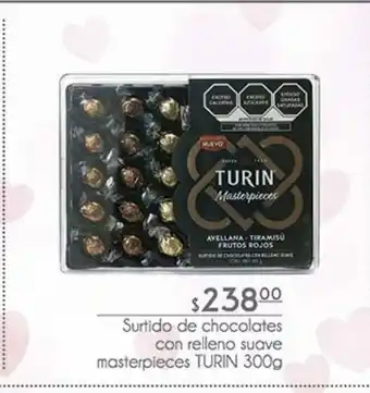 Fresko Surtido de chocolates con relleno suave chocolate turin 300g oferta